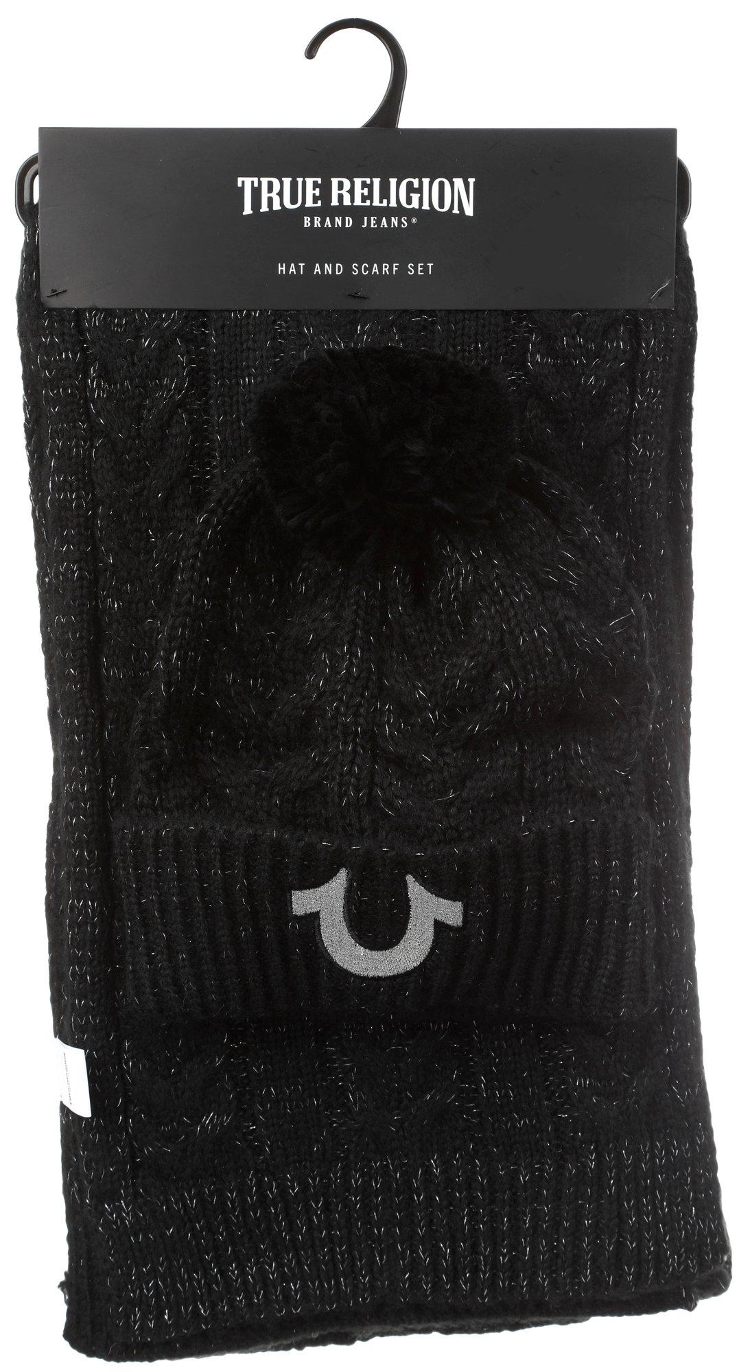 true religion hat and scarf sets