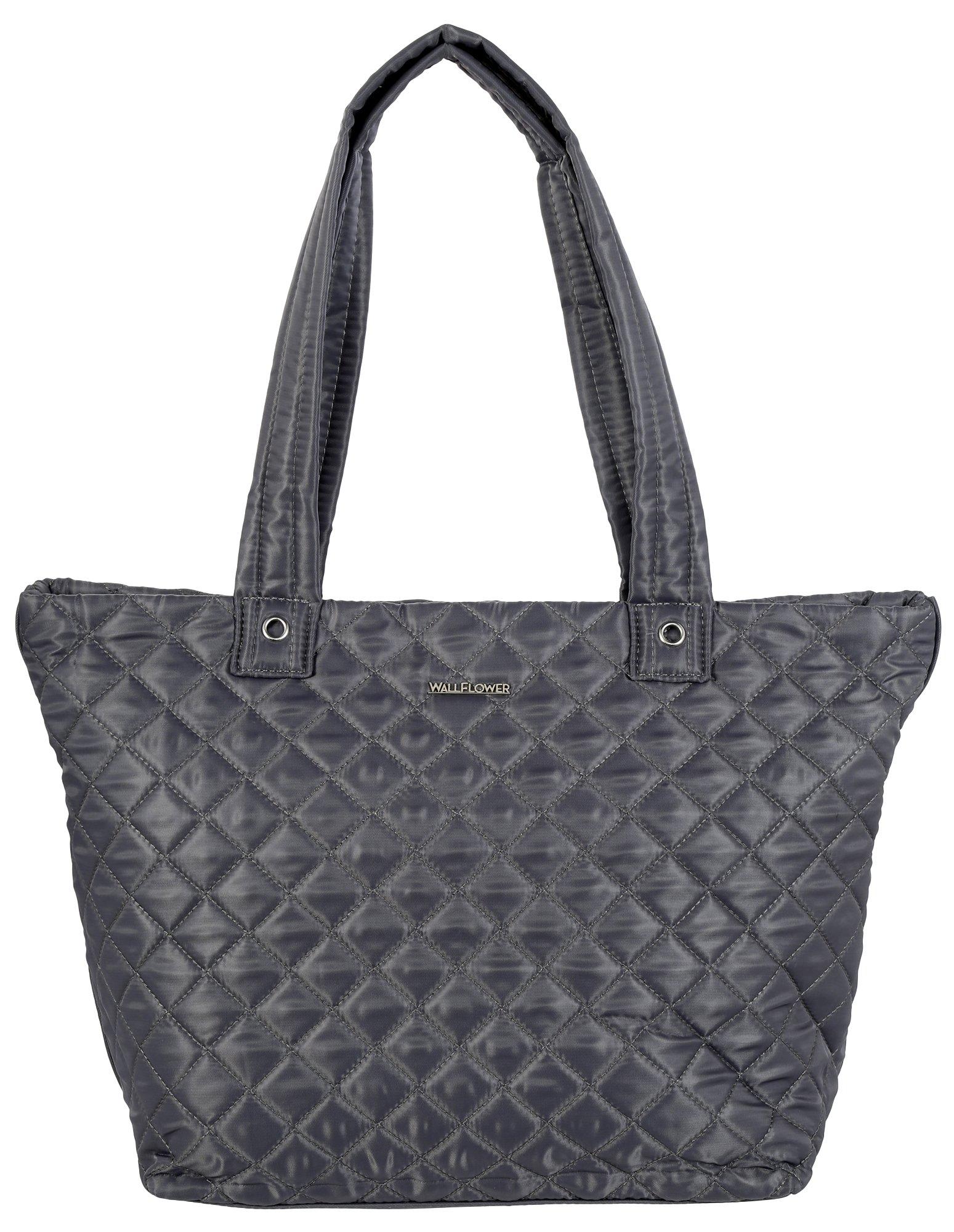 quilted nylon tote