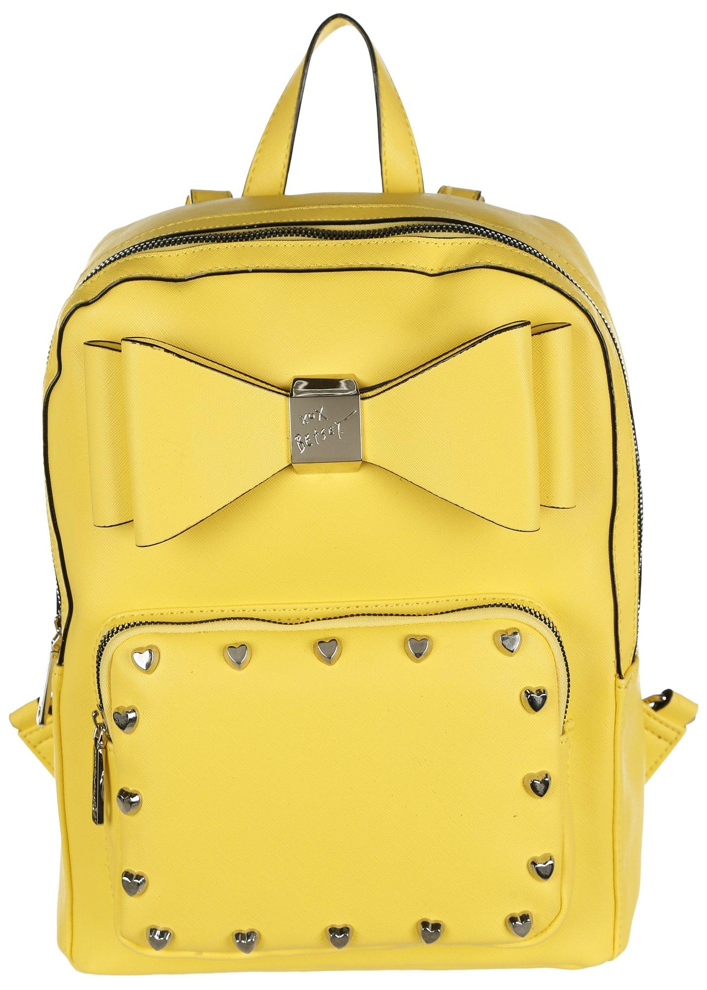 yellow fashion backpack