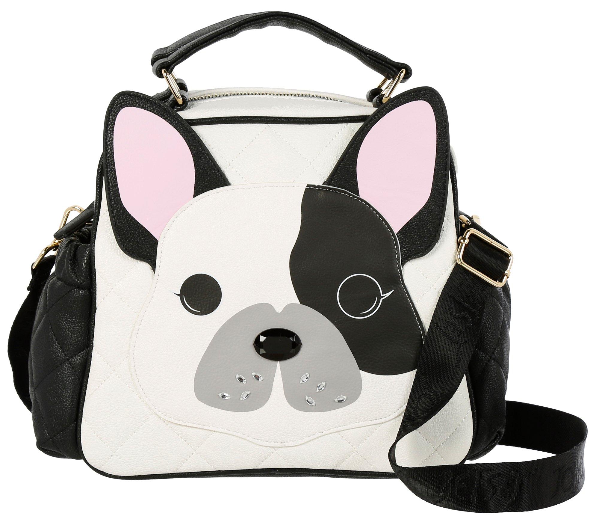 betsey johnson french bulldog purse