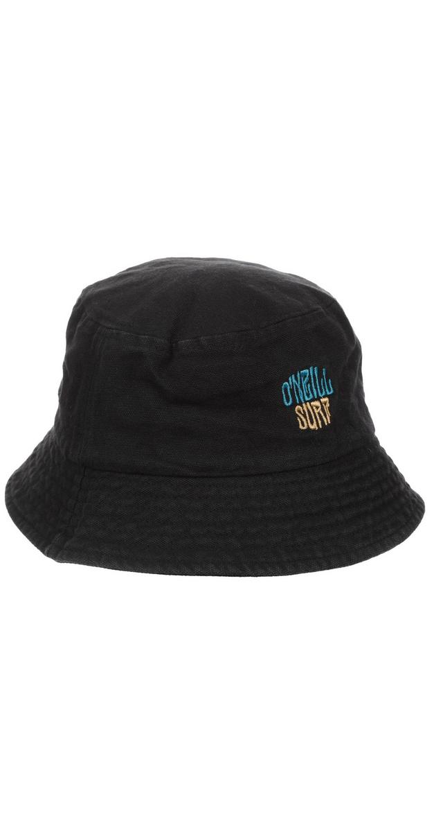 Women's Embroidered Surf Bucket Hat - Black | Burkes Outlet