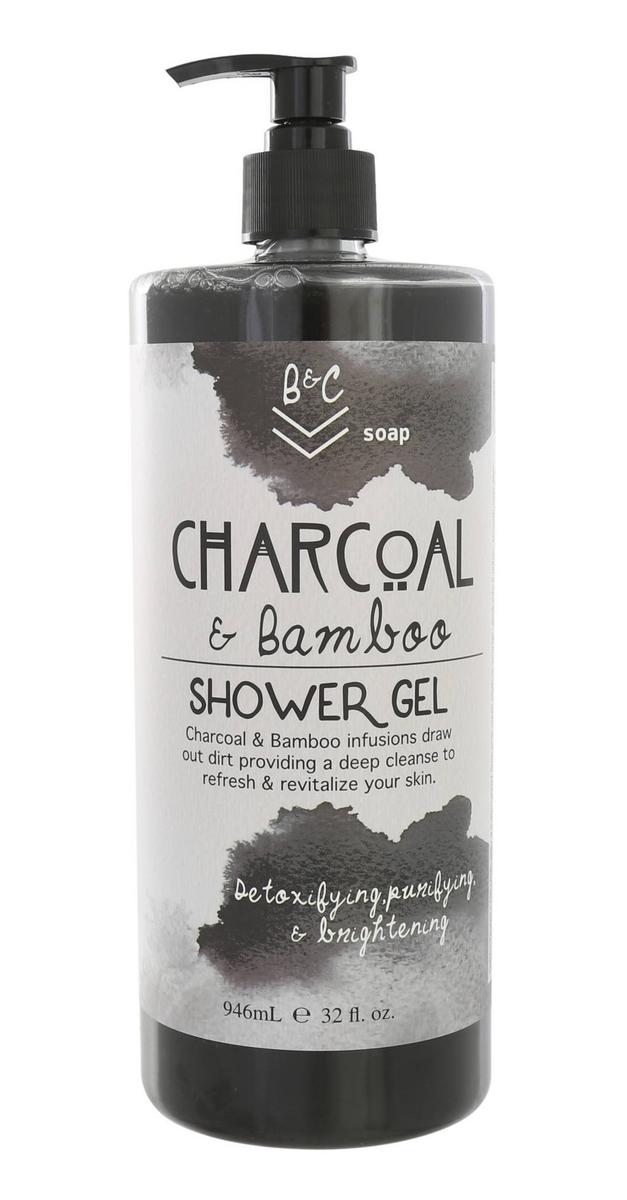 Charcoal & Bamboo 32 oz Shower Gel Burkes Outlet