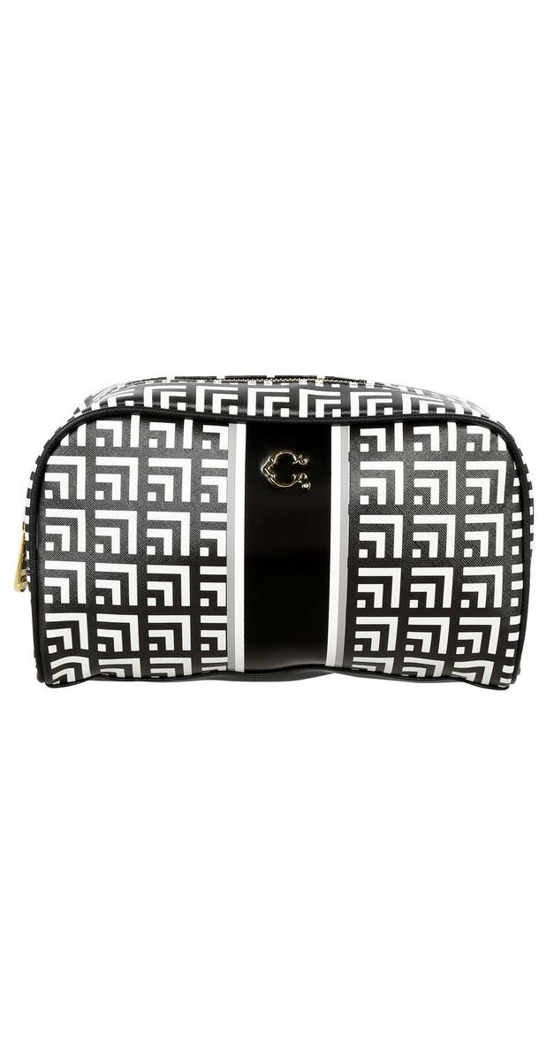 shein geo print makeup bag