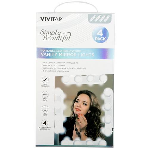 Simply Beautiful Portable Led Vanity, Vivitar Portable Led Hollywood Vanity Mirror Lights Review