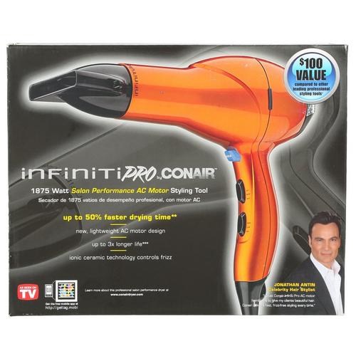 Infiniti Pro 1875 Watt Hair Dryer Orange Burkes Outlet