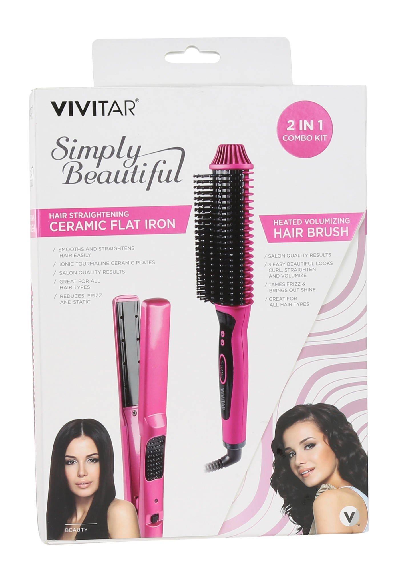vivitar heated volumizing hair brush