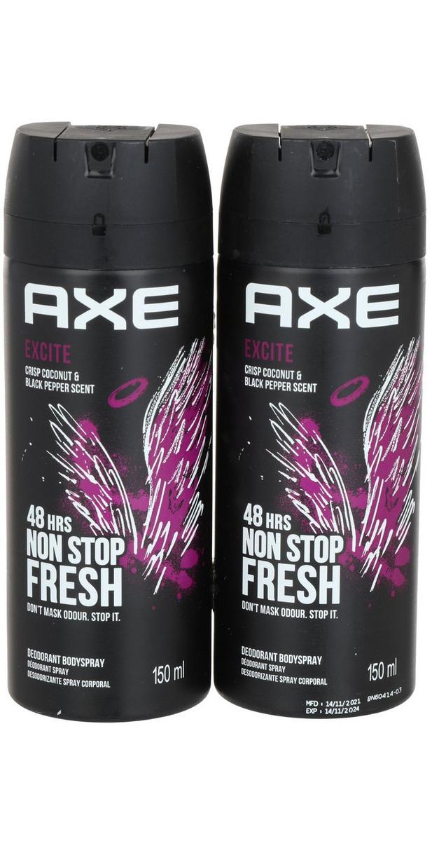 2 Pk Coconut & Black Pepper Deodorant Body Spray Burkes Outlet