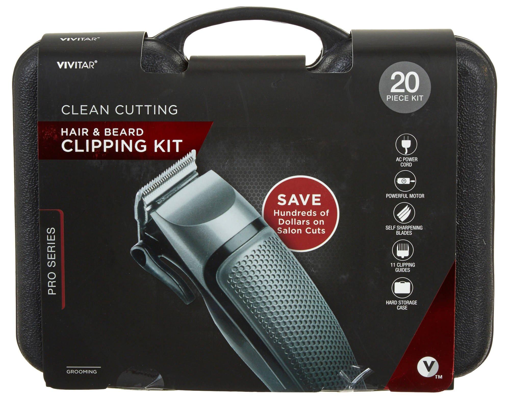 vivitar hair and beard clipping kit pro series