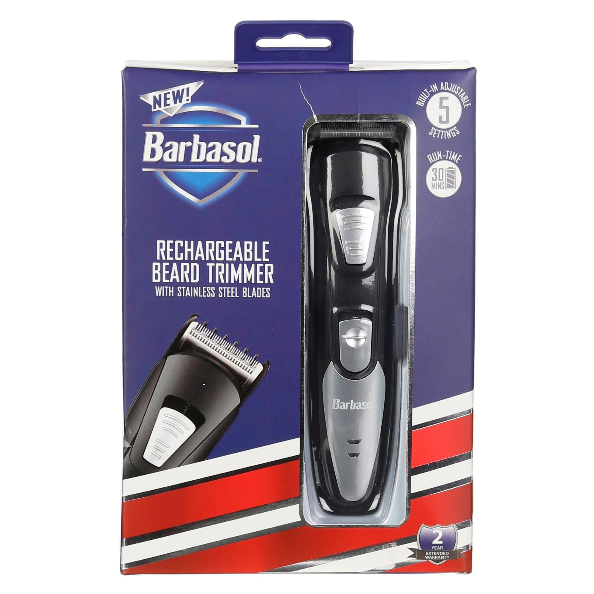 barbasol rechargeable beard trimmer