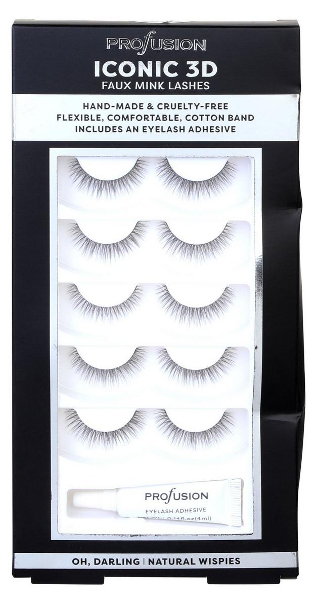 5 Pk Iconic 3D Faux Mink Lashes Burkes Outlet