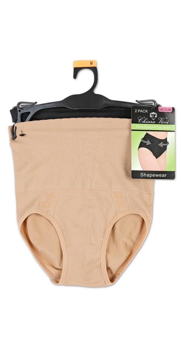 Women's 2 Pk Firm Control Top Brief Set - Multi | Burkes Outlet