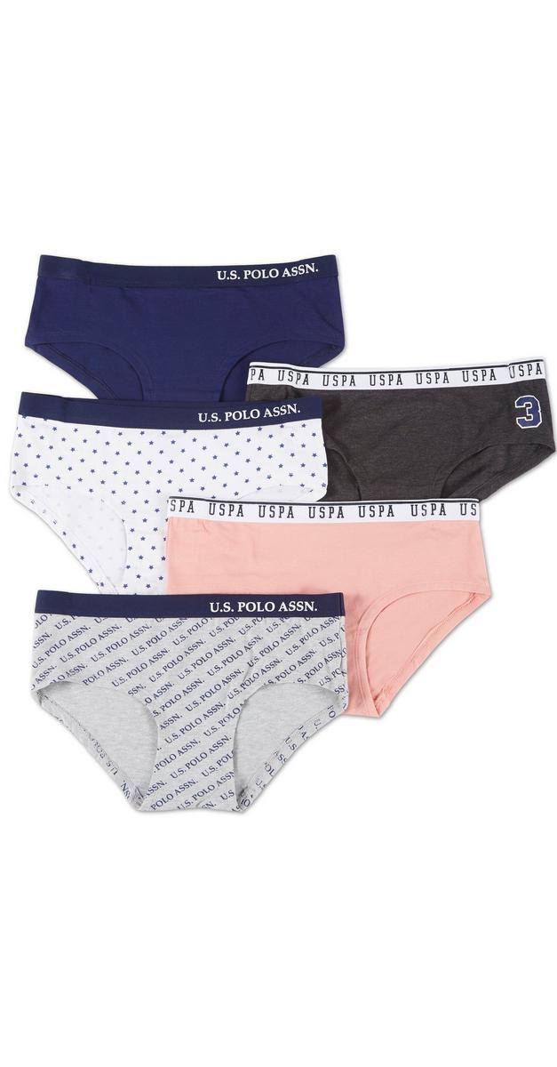 Juniors 5 Pk Assorted Hipster Panties - Multi | Burkes Outlet