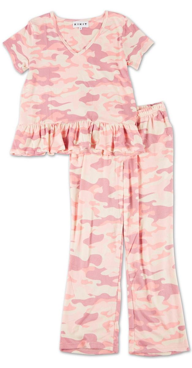 pink camo pajama pants