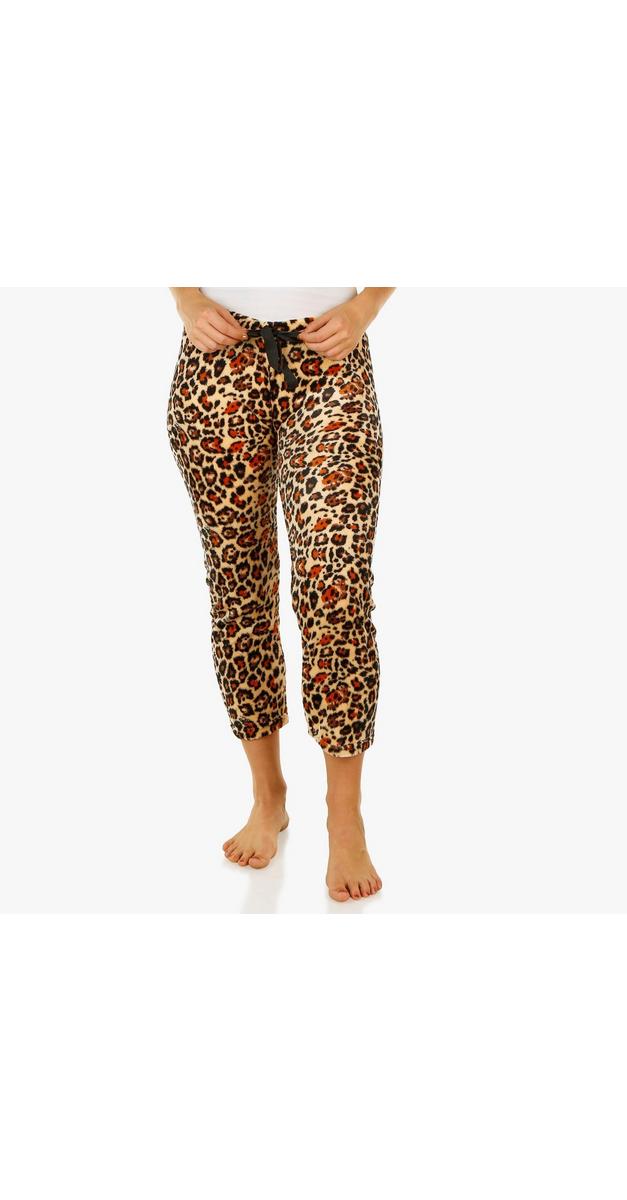 leopard high rise pants