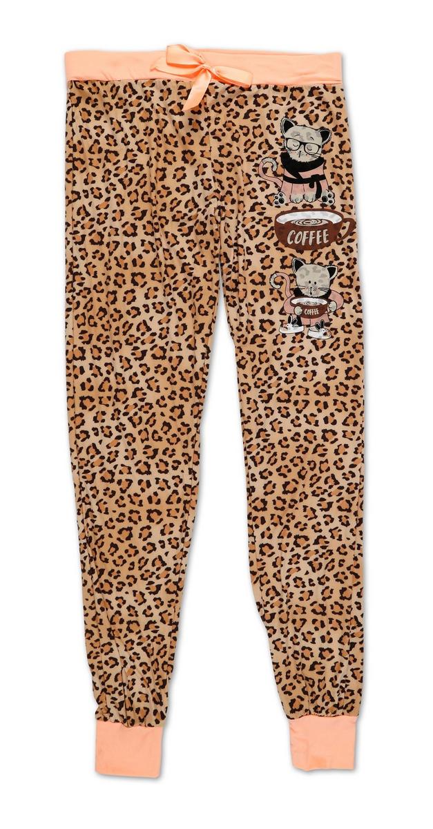 women's leopard joggers