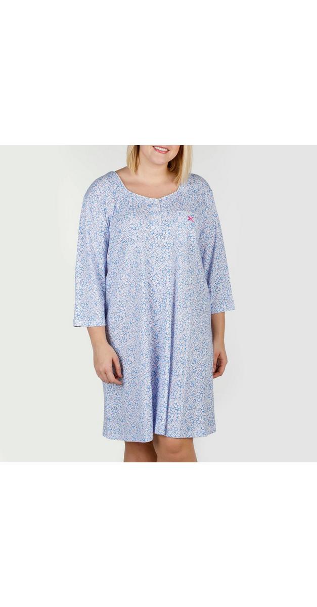 long sleeve henley nightgown