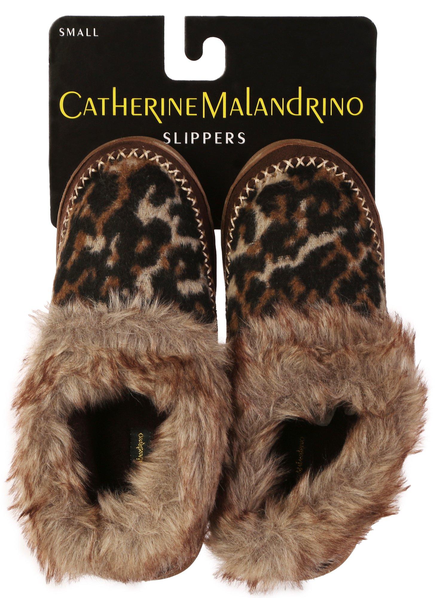 animal print moccasin slippers