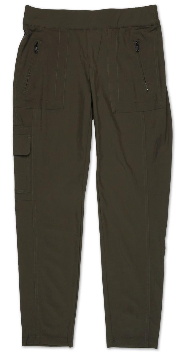 Women's Mid-Rise Cargo Pants - Olive | Burkes Outlet