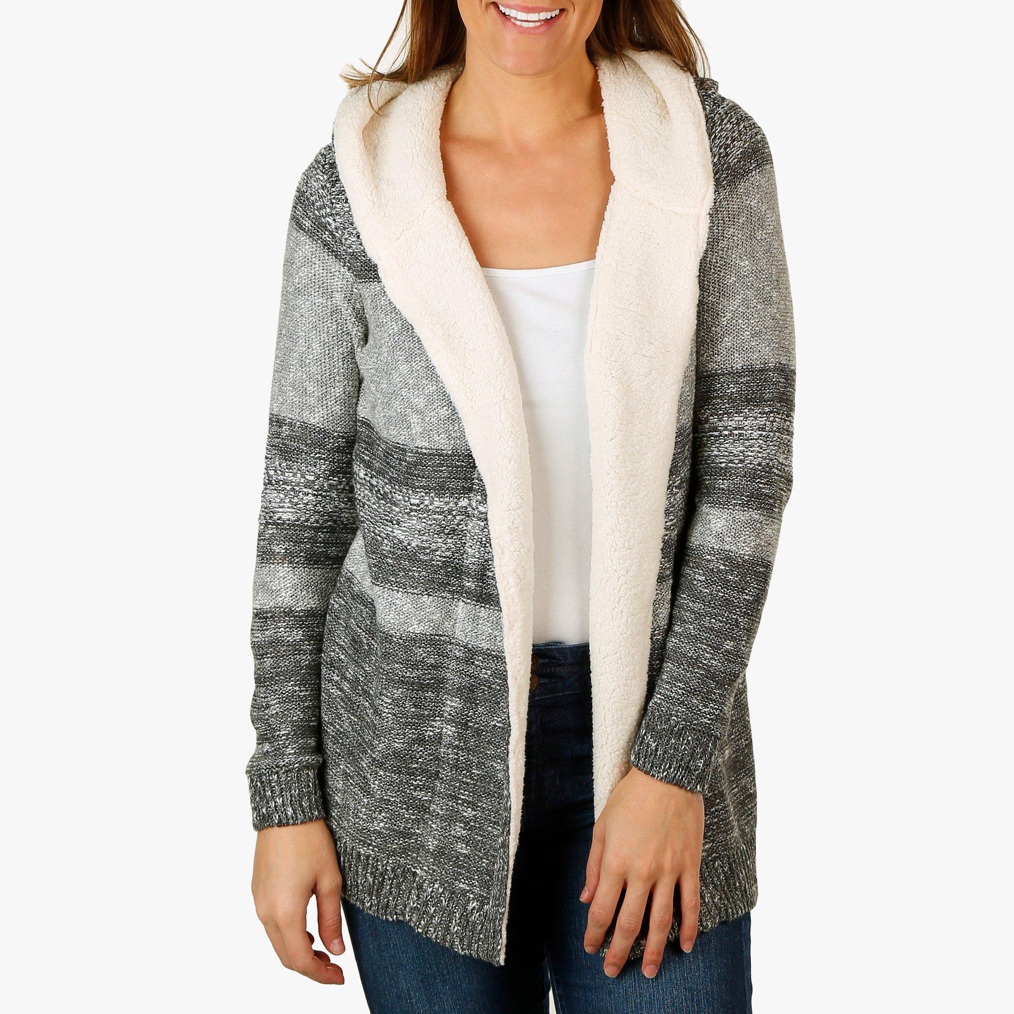 grey sherpa cardigan