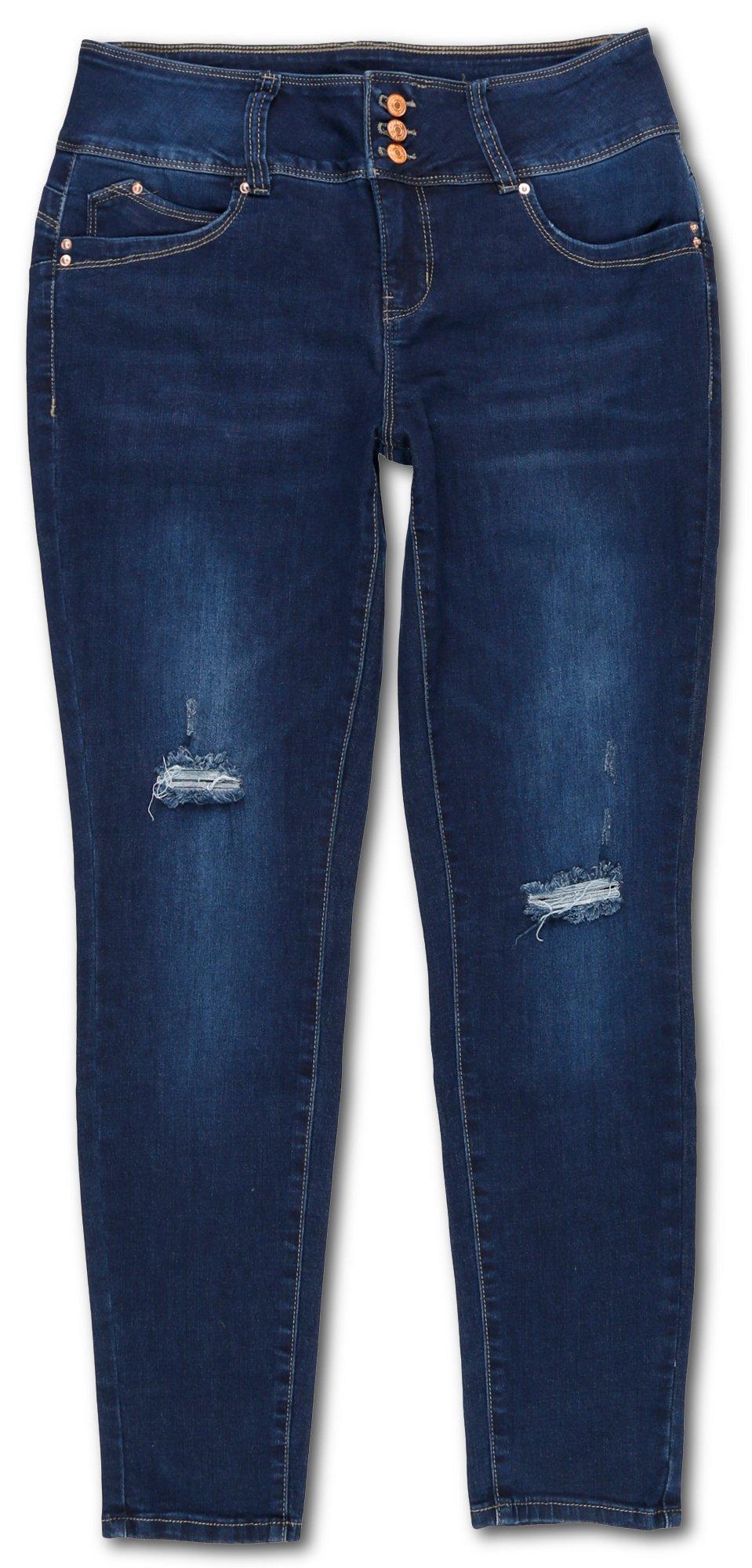 blue desire curvy skinny jeans