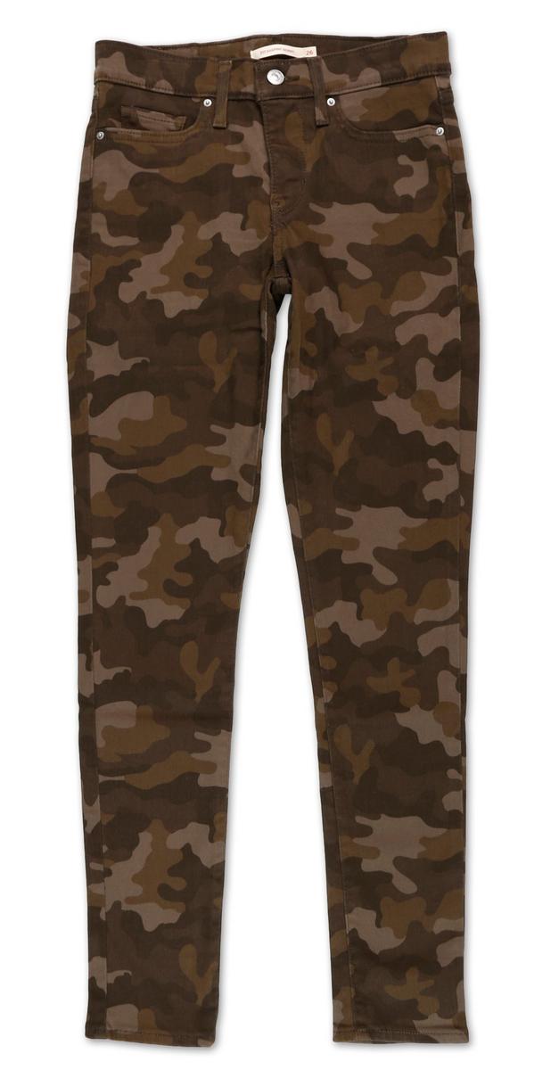 Women's Camo 311 Shaping Skinny Jeans - Green Multi | Burkes Outlet