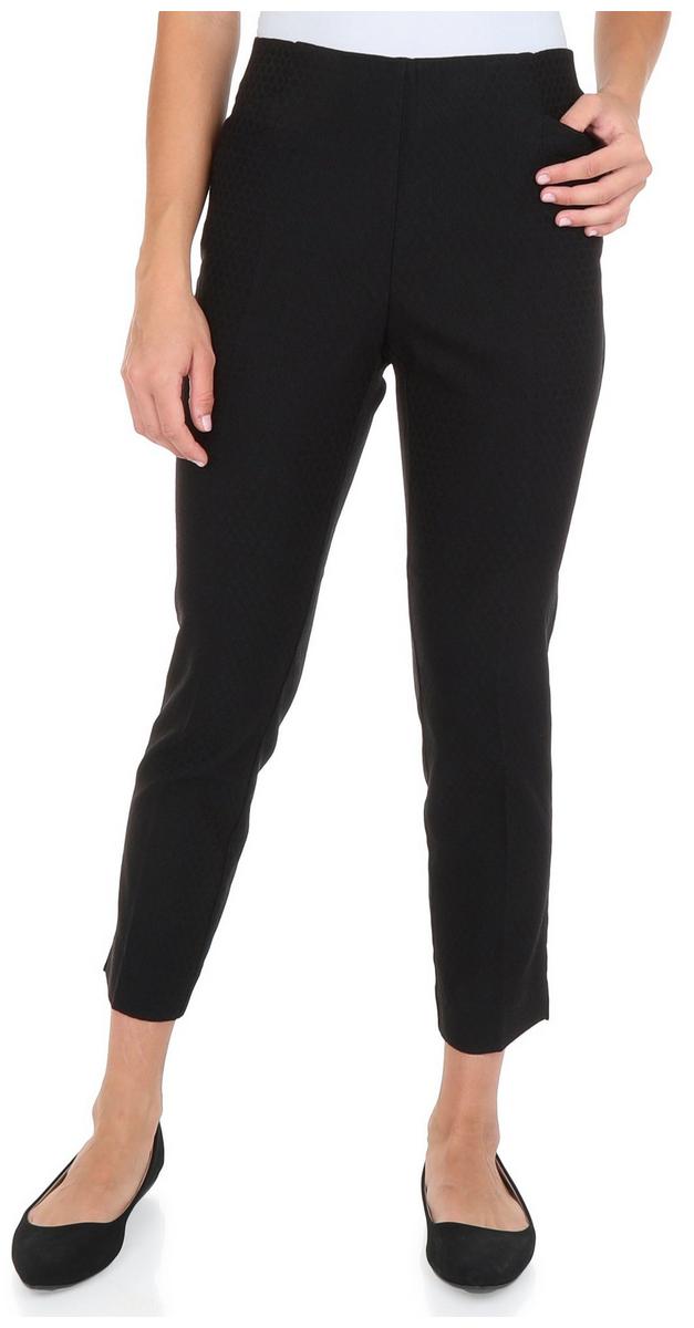 Women's Geo Slim Fit Ankle Pants - Black | Burkes Outlet