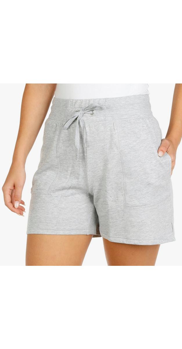 fleece shorts grey