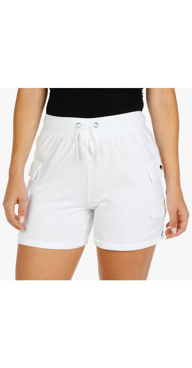 cargo white shorts