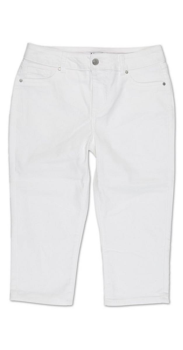 womens white pull on capris