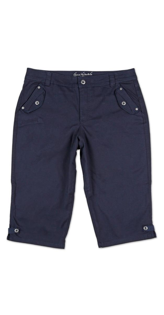 womens navy capris