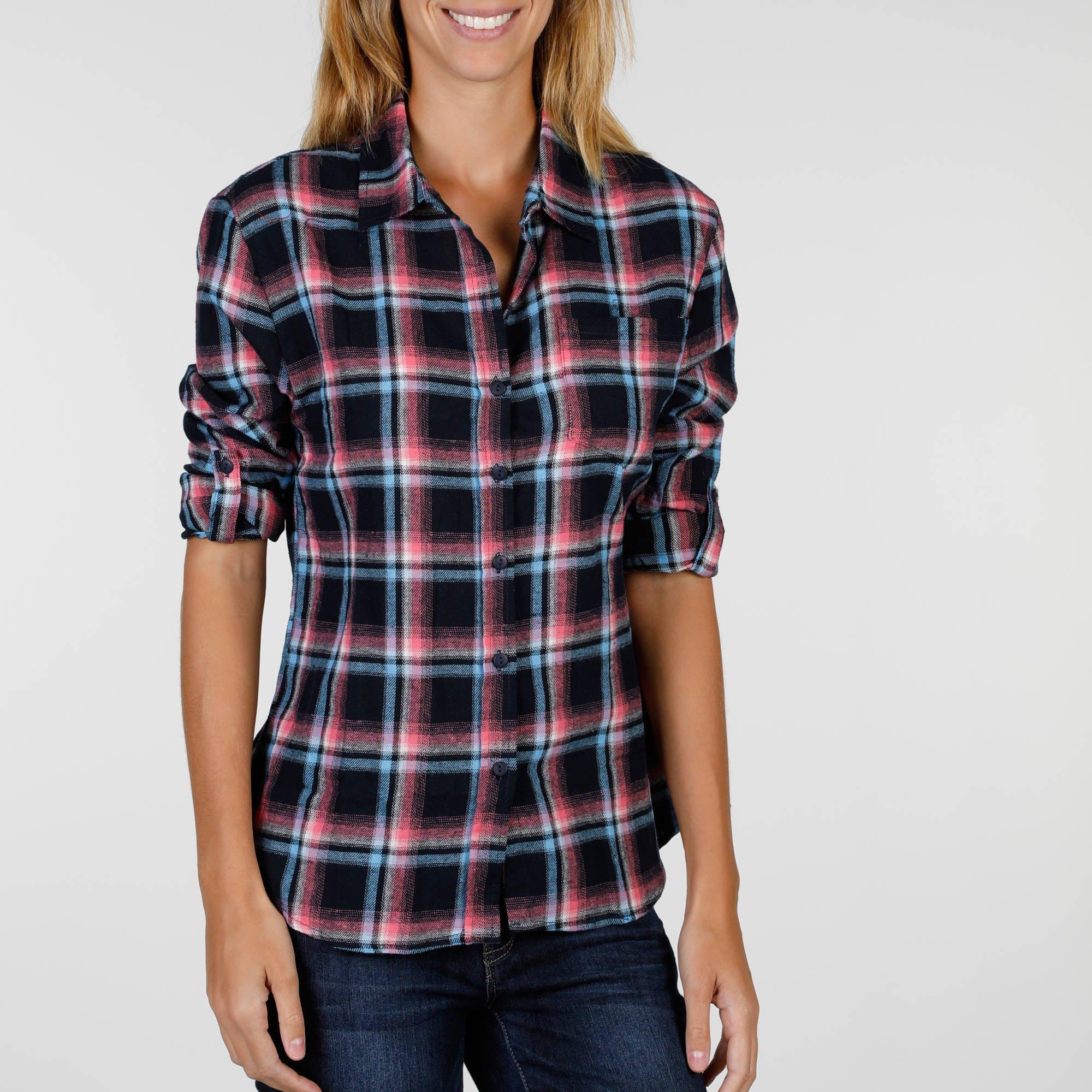 plaid womens button up