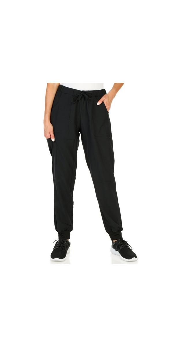 Women's Solid Uniform Jogger Pants - Black | Burkes Outlet