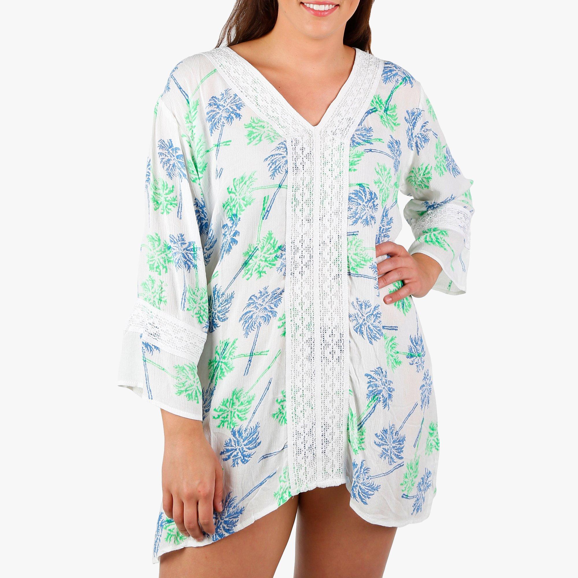 palm tree swimsuit cover up