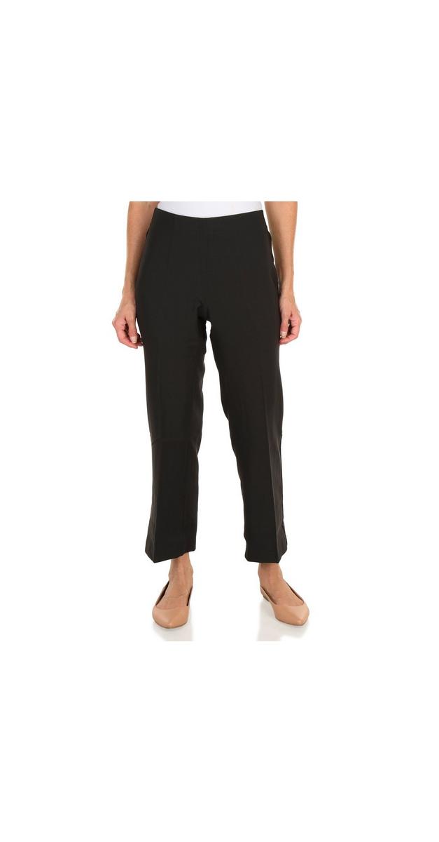 Women's Solid Flare Leg Pull On Pants Black Burkes Outlet