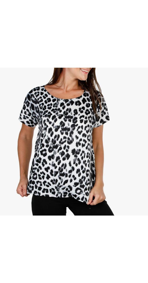 red black leopard print top