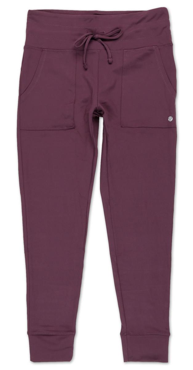 purple velour joggers