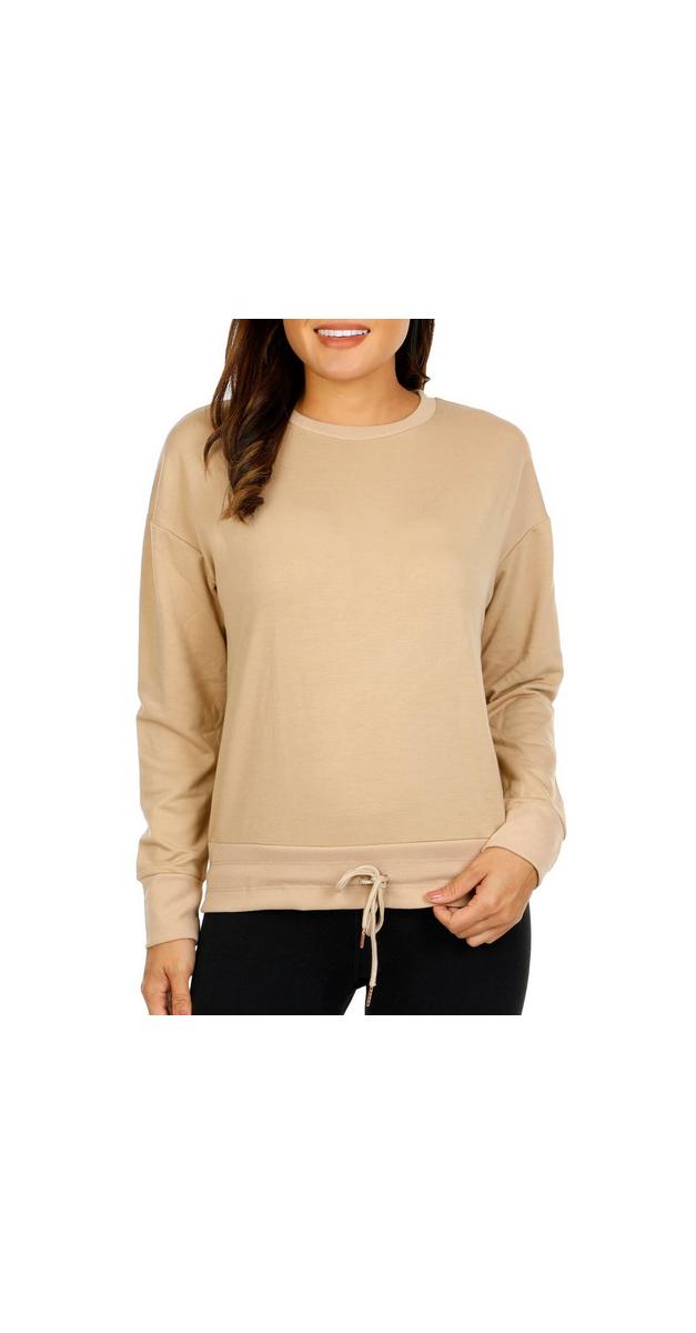 Women's Active Drawstring Hem Top Tan Burkes Outlet