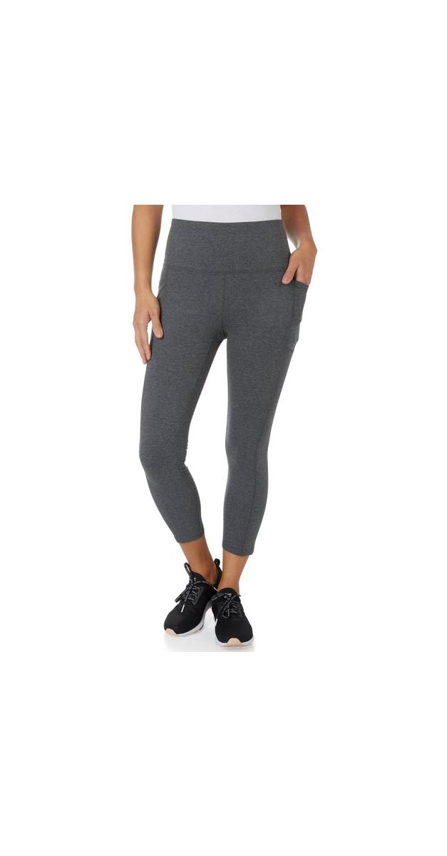 Women's Active Cotton Stretch Leggings Charcoal Burkes Outlet