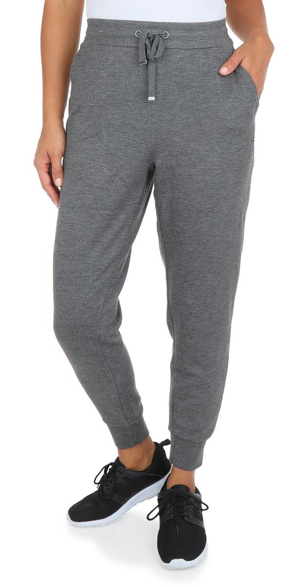 Women's Active Super Soft Jersey Joggers Charcoal Burkes Outlet