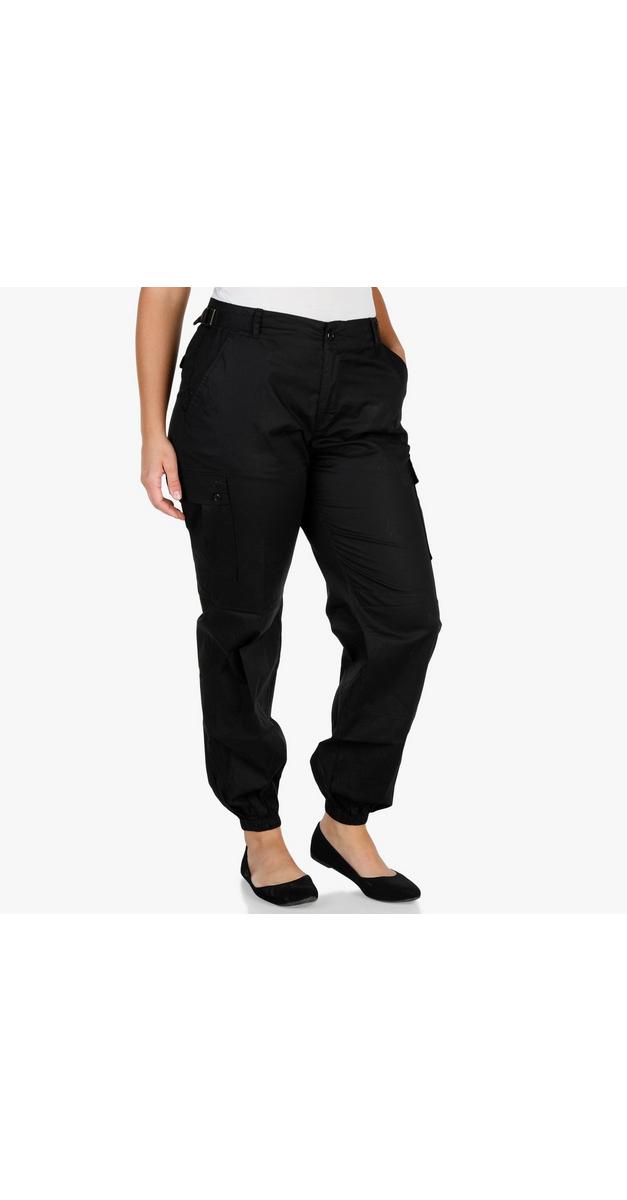 Junior Plus Cargo Jogger Pant - Black | Burkes Outlet
