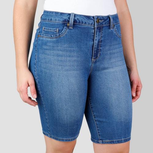 Women S Plus Bermuda Jean Shorts Medium Burkes Outlet