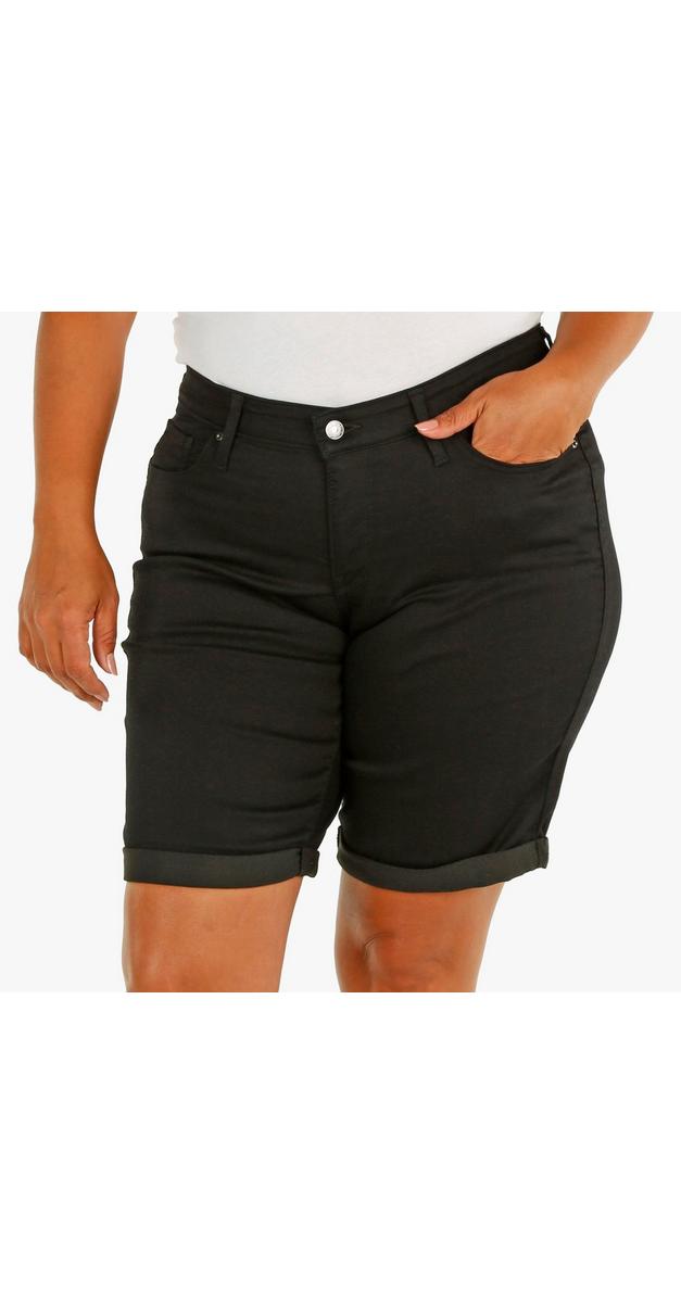Women's Plus Shaping Bermuda Shorts Black Burkes Outlet