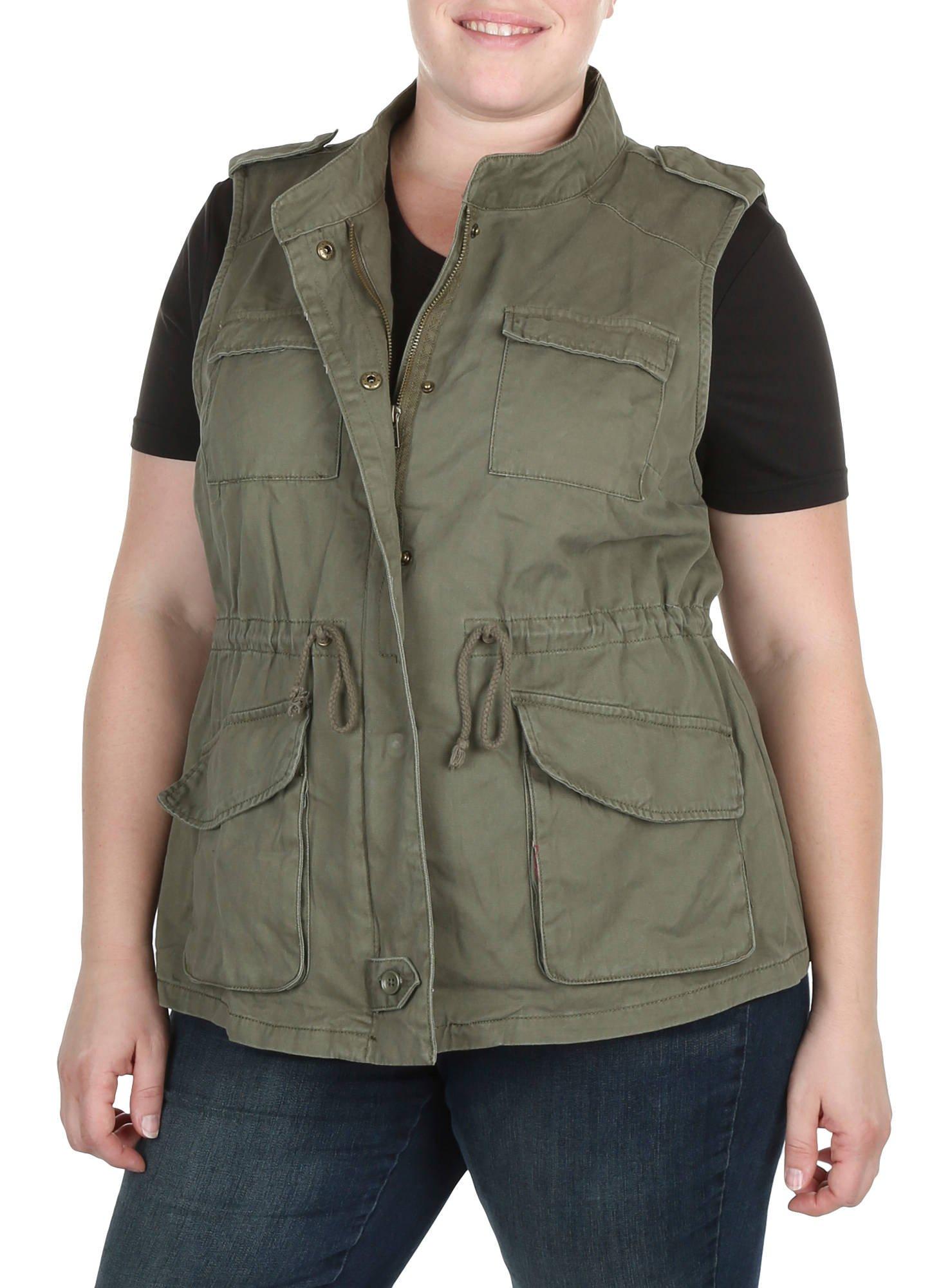 women's plus military jacket