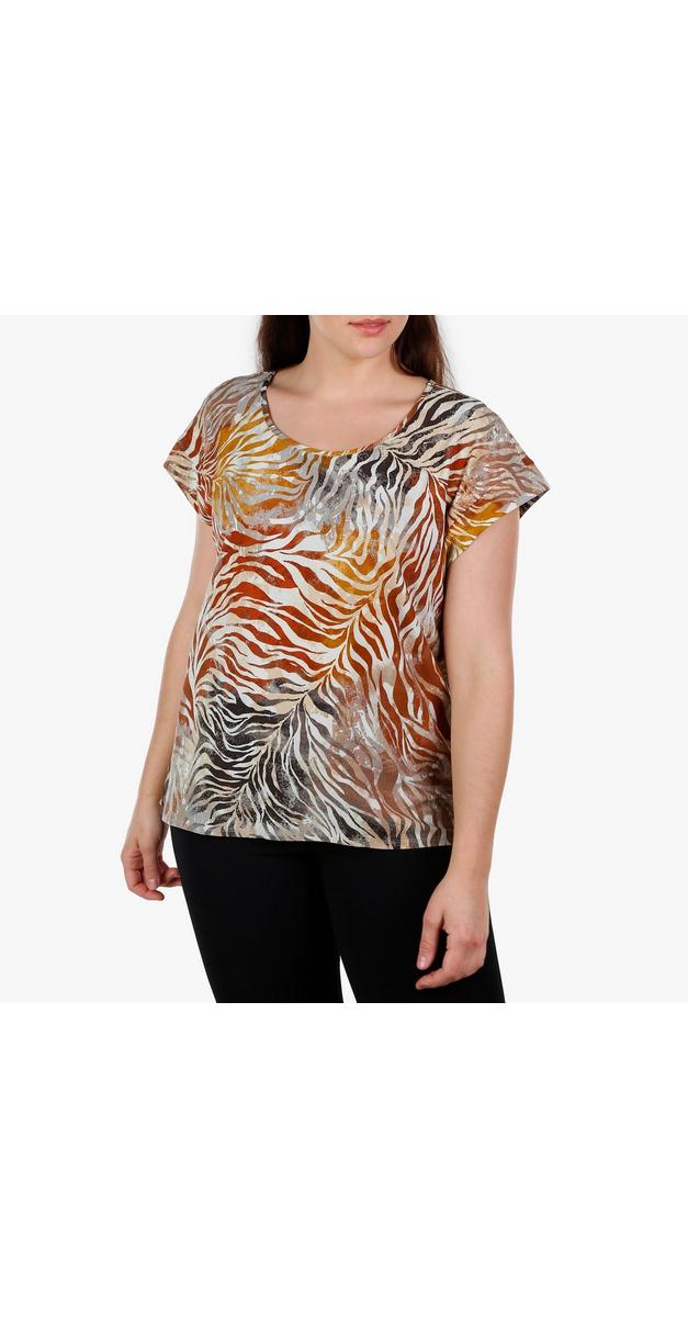 zebra tops womens