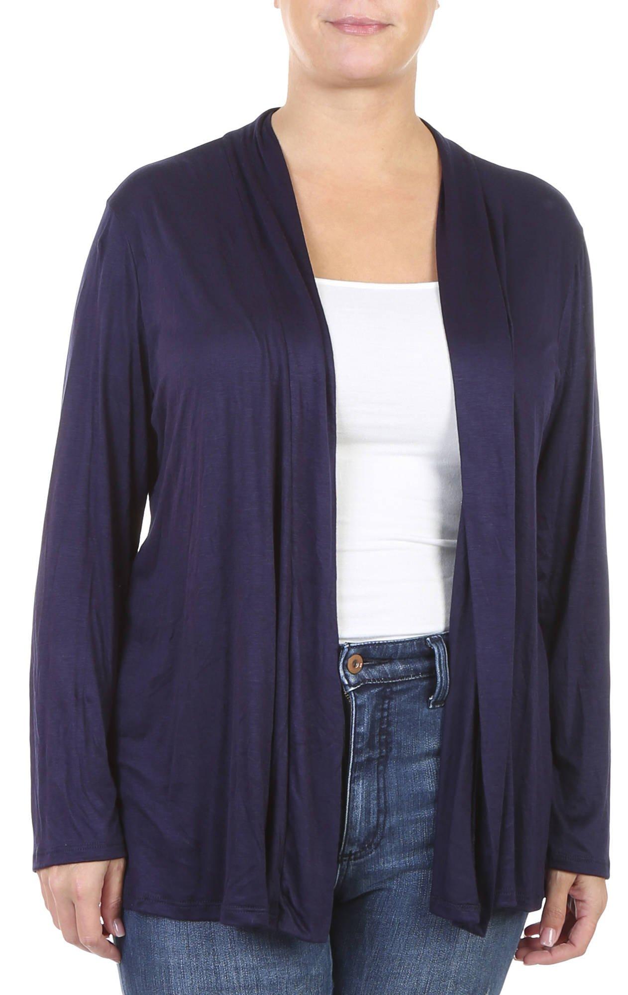 navy jersey cardigan