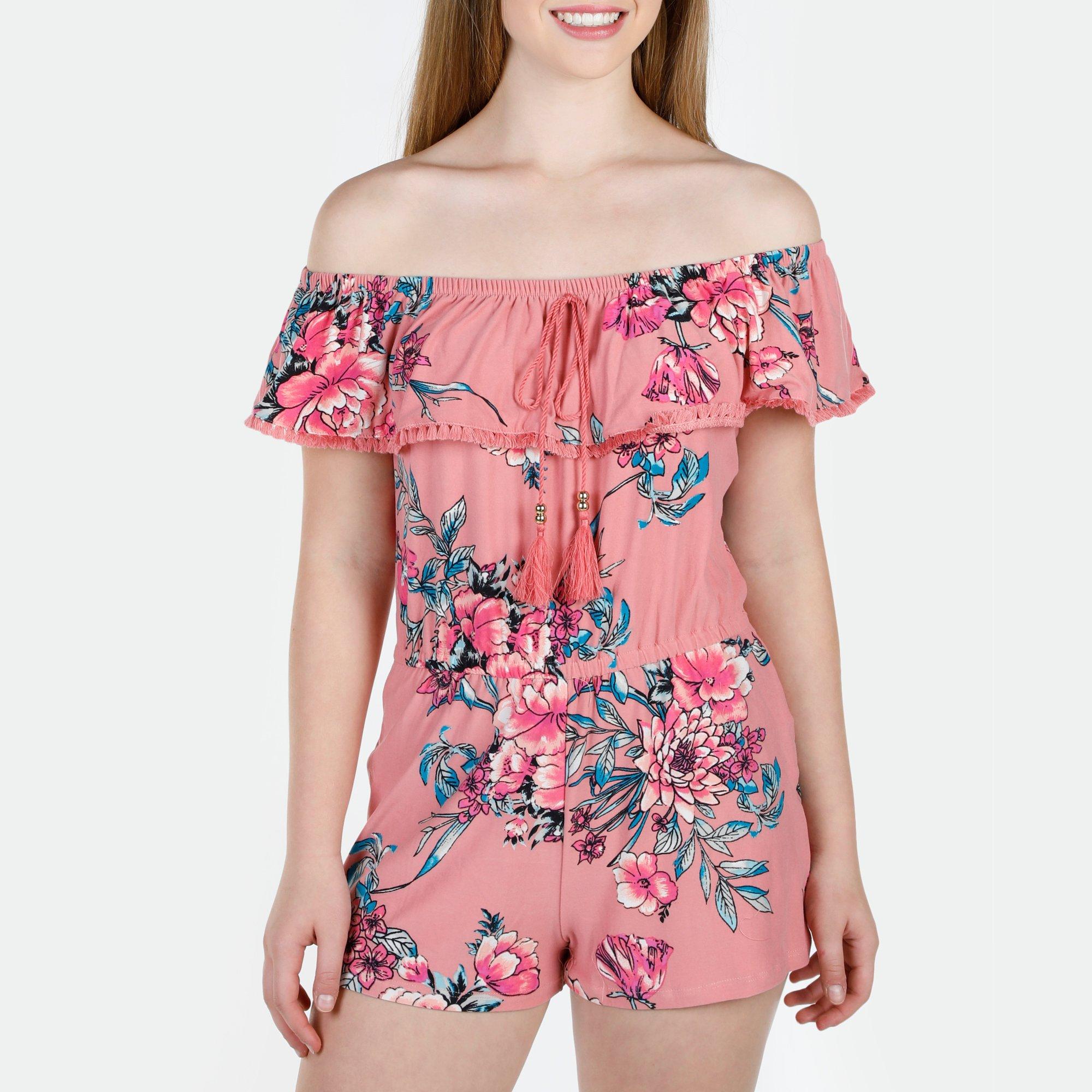 off the shoulder rompers for juniors