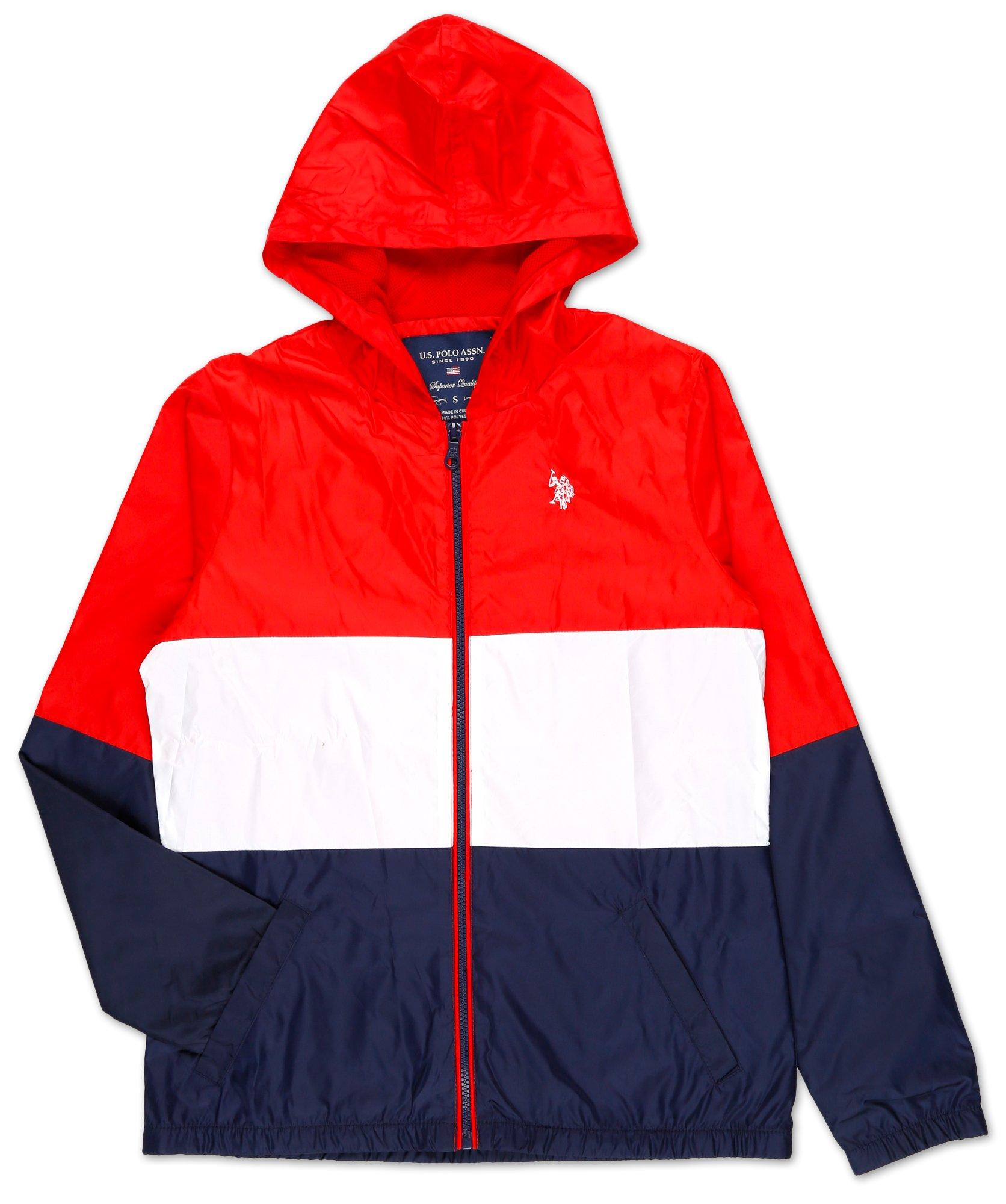 women's color block windbreaker jacket