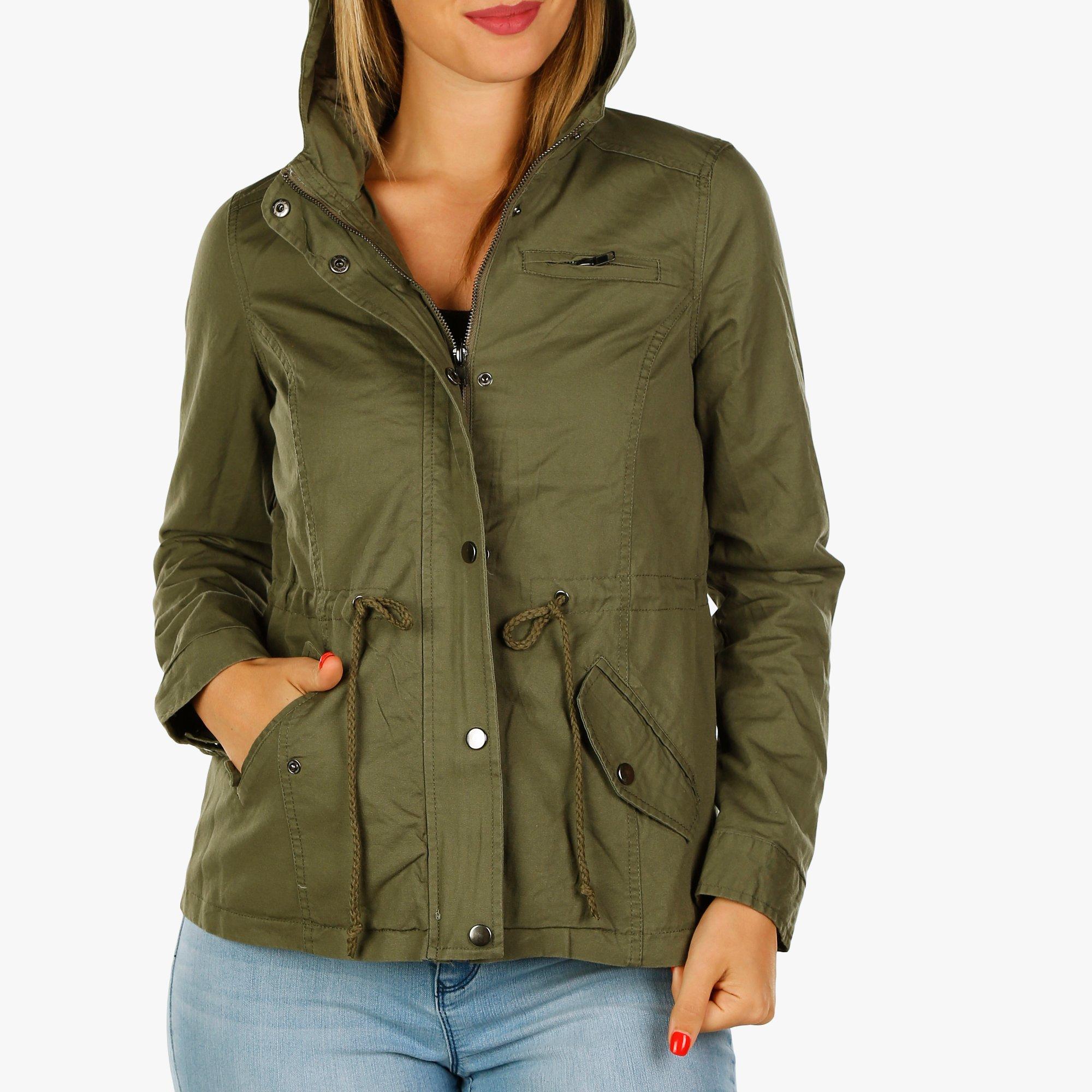 women's hooded anorak jacket