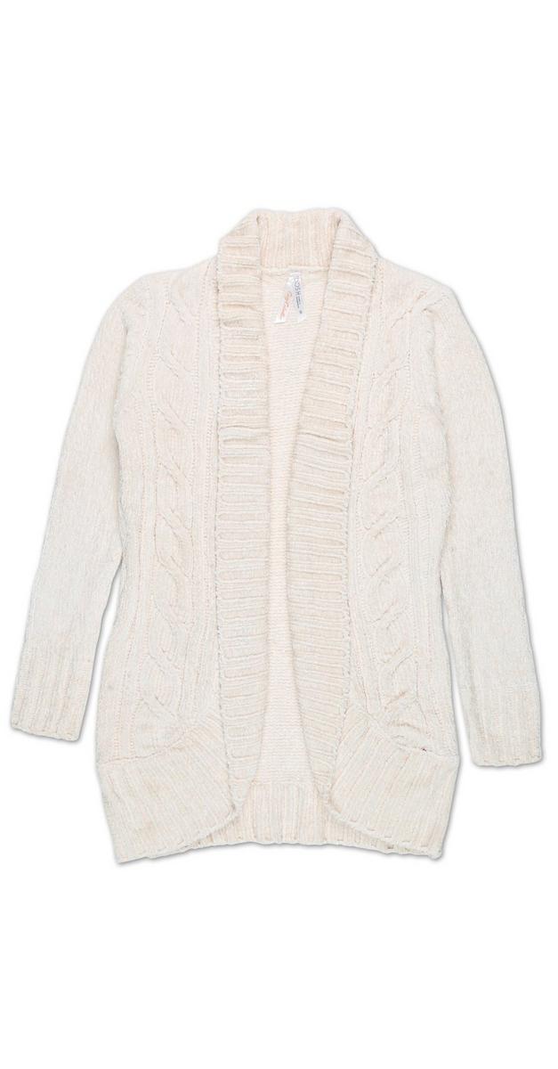 chenille cream cardigan