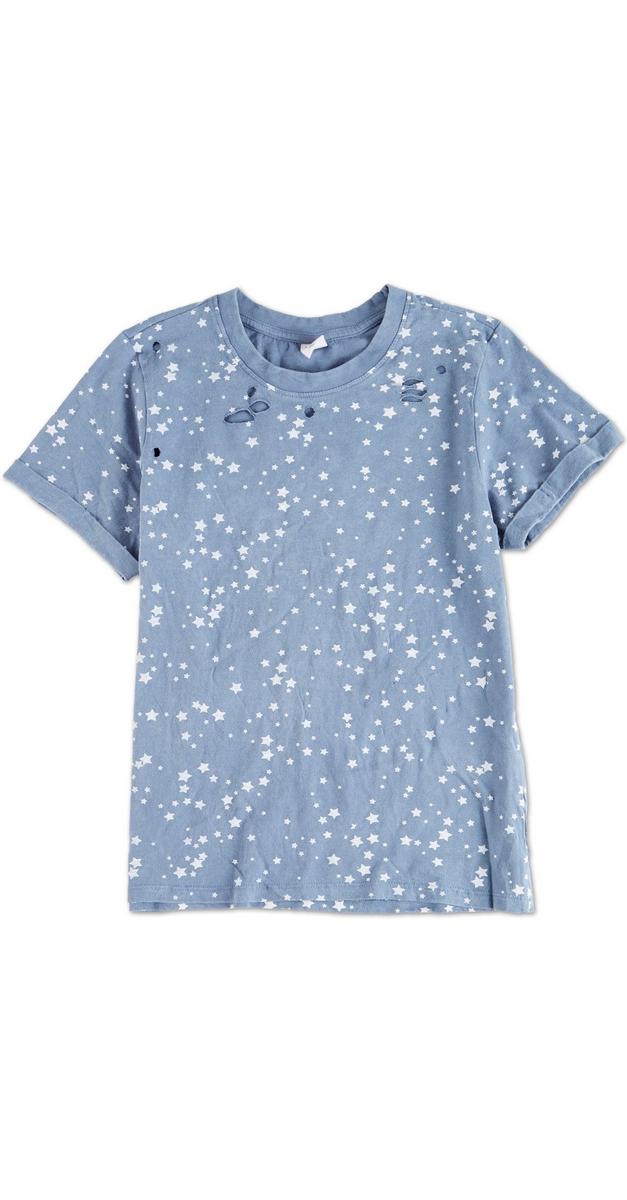 Juniors Star Graphic Tee - Blue | Burkes Outlet